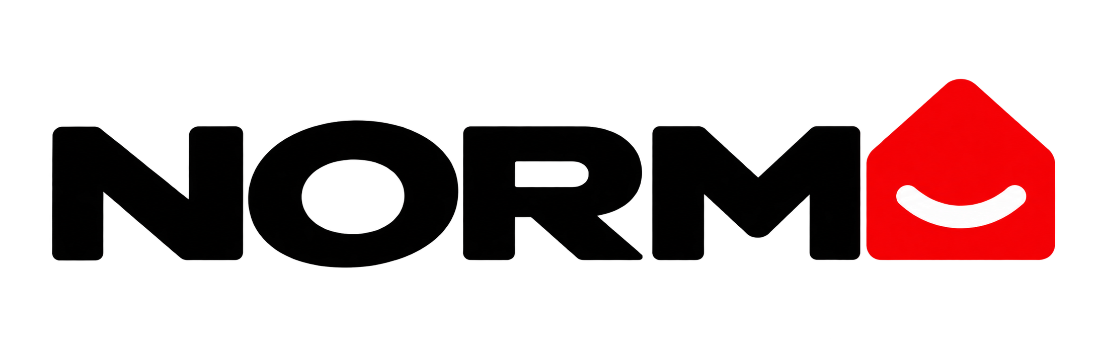 Logo NORM avec maison souriante